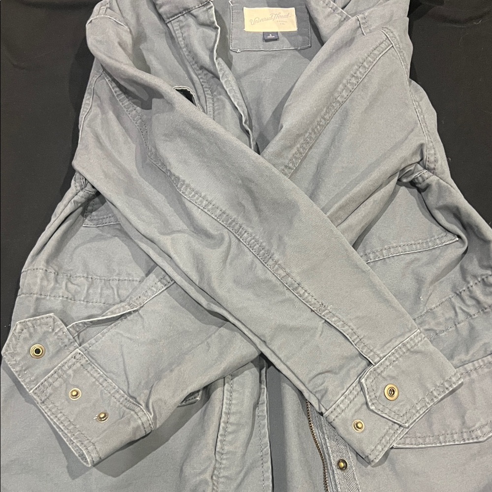 Gray Hooded Universal Thread Jacket - image 4